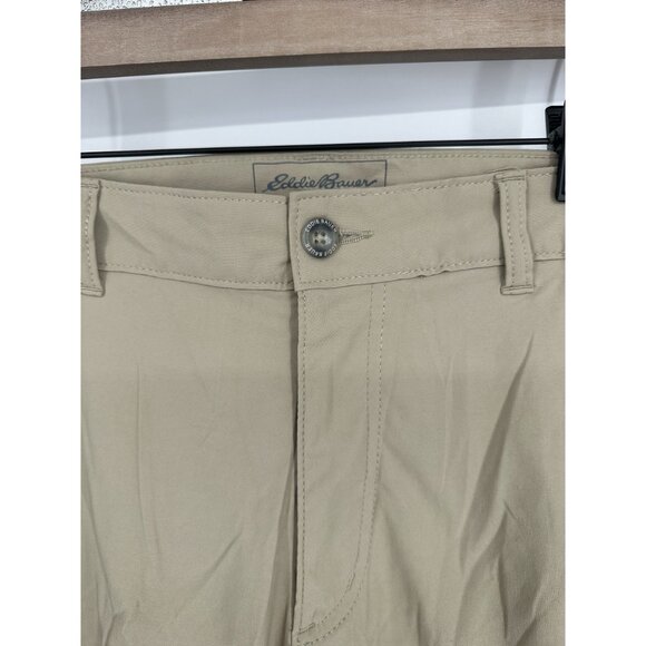 Eddie Bauer Men's Travex tan pants size 32x32 zipper pockets - Picture 3 of 6